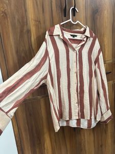 Striped Button-Up Shirt