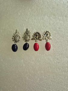 Boho Peacock & Swan Earrings