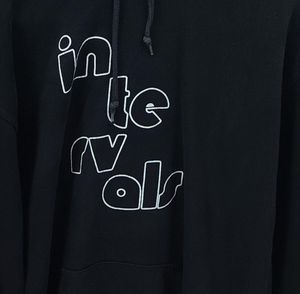 Black Intervals Graphic Hoodie