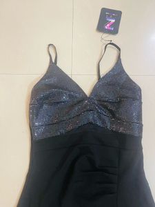 Sparkly Black Mini Dress
