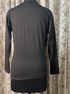 Elegant Black Mock Neck Top