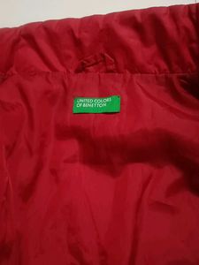 Benetton Red Padded Vest