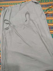 Elegant Grey Spaghetti Strap bodycon Dress