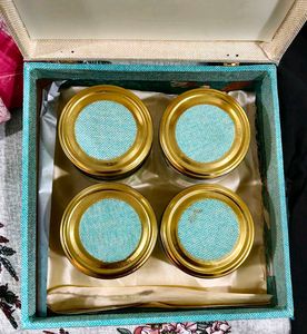 Set of 4 Small Glass Jars with Lids