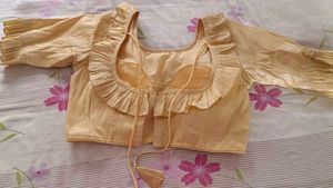 Elegant Beige Ruffled Blouse