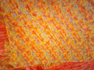 orange saree