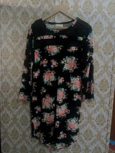 Floral Print Black Dress  beautiful 🤩 new dres