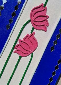 lotus lippan or mirror art work