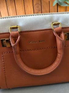 Stylish Two-Tone Handbag