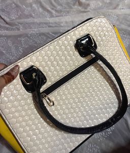 Chic Classic Color Block Handbag