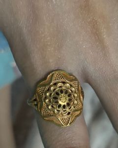 Antique Gold Tone Combo Ring Set