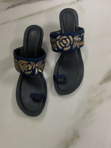 Embellished Blue shoes
