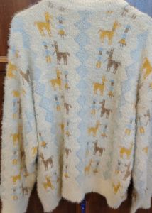 Cozy Alpaca Print Sweater