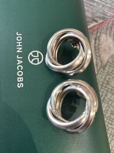 silver ear hoops