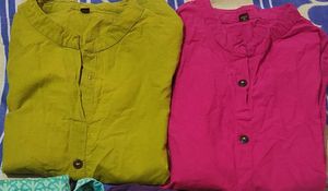 Vibrant Cotton Kurtas - Pack of 2
