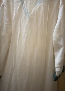 Aesthetic Y2k embroidered Kurta with Teal Accents