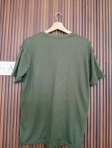 Olive Green Graphic T-Shirt