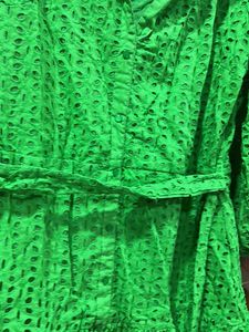 Green Lace Mini Dress