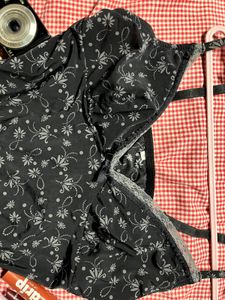 Chic Black Floral Camisole Top