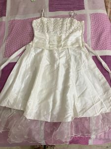 Elegant White Party dress