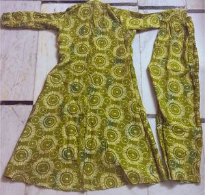 Kurta palazzo set- olive green