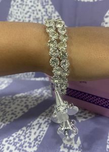 Sparkling Gemstone Charm Bracelet