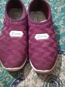 Mauve Slip-On Sneakers