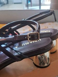Elegant Black Strappy Heels