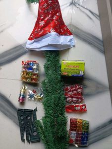 PartyCorp Xmas Tree With Mix Decoration Danglers S