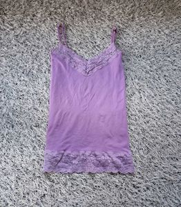 Purple Lace Trim Camisole