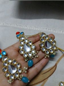 Exquisite look of  Kundan &amp; Pearl Necklace Set