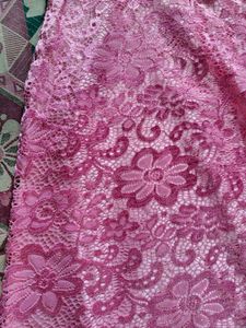 Pink Lace Maxi Dress
