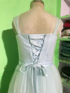 Beautiful Light Blue Tulle Gown