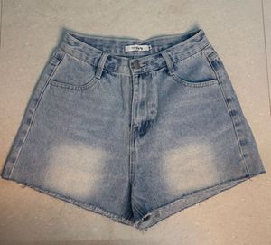 Light Wash Denim Shorts