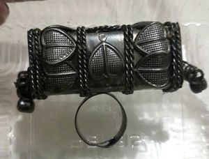 Vintage Silver Heart Bracelet