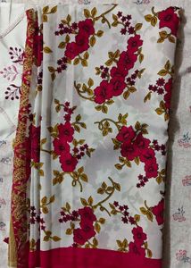 New unused Beautiful Floral Saree