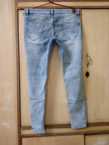 Flu Plus Women's Icy Blue Skinny Fit Jeans | W34