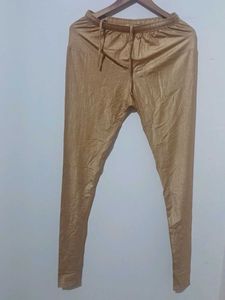 gold shimmer leggings