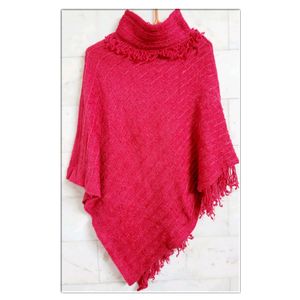 Shimmer Hot Pink Poncho