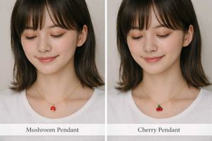Cute strawberry, cherry &amp; Mushroom pandents