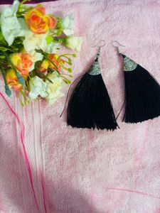 Ethnic Style Silk Tassel Earrings