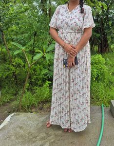 Boho Floral Print Maxi Dress