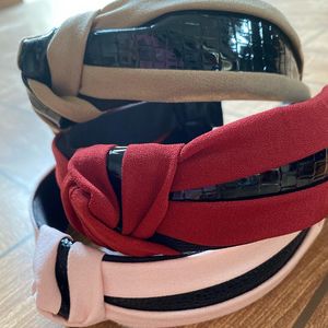 Pack Of 3 Leather Turban Hairbands