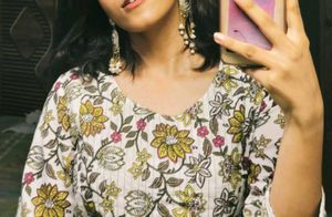 White Floral Print Maxi Dress