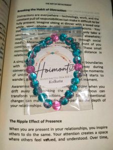 Handcrafted crystal glass beads bracelets