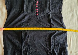 Elegant  Kurta with Pink Buttons