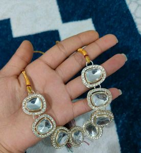 pearl choker set mang tika with2 jhumka ✨