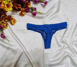 🇳🇿💫🎀Blue Lace Thong Panty