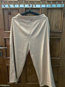 Stylish Beige Wide-Leg Trousers