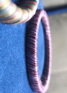 Multicolour Set Of 3 🌈 🌈 🌈 silk thread bangles
